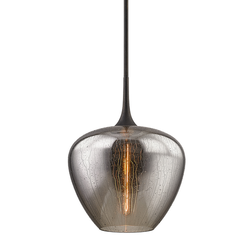 Troy Lighting West End Large Smoke Vintage Glass Ceiling Pendant – Troy Lighting