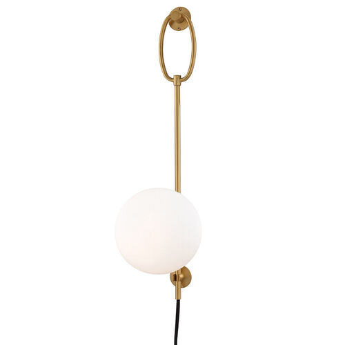 Mitzi Lighting Dylan Mid Century Aged Brass Wall Light – Mitzi Lighting