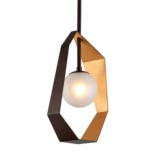 Troy Lighting Small Origami Bronze With Gold Leaf Ceiling Light – Troy Lighting