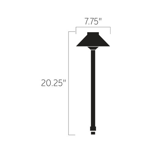 One Light Stepped Dome Path – Kichler