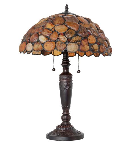 Agata Two Light Table Lamp – Meyda Tiffany