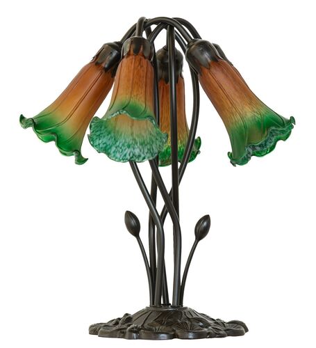 Amber/Green Five Light Table Lamp – Meyda Tiffany
