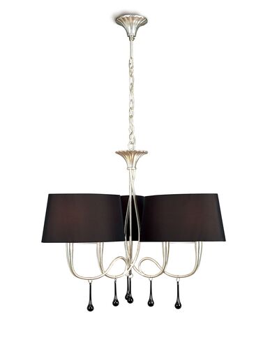 Mantra M0801 Fragma Telescopic Semi Flush Convertible 6 Light G9, Polished Chrome • M0801 – Mantra