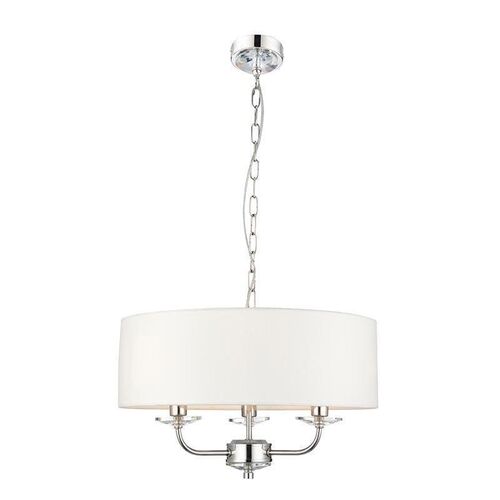 Hamburg 5 Arm Antique Chrome Art Deco Ceiling Light – Oaks Lighting